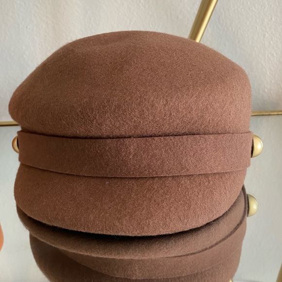 Nine West Wool Felt Newsboy Cap - Picture 3 of 4